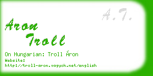 aron troll business card